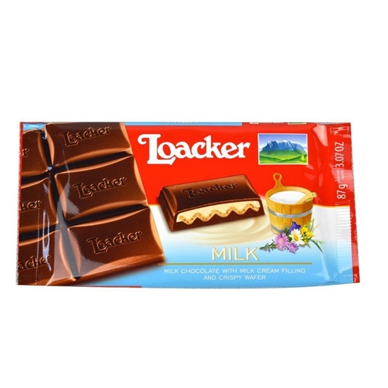 Picture of LOACKER MILK CREME BAR 87GR